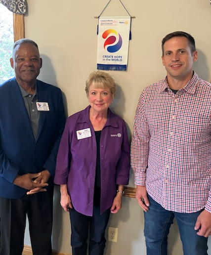 Asst Gov Samuel Banks, DG Janet Ellis-Nelson, and President Andy Vigna