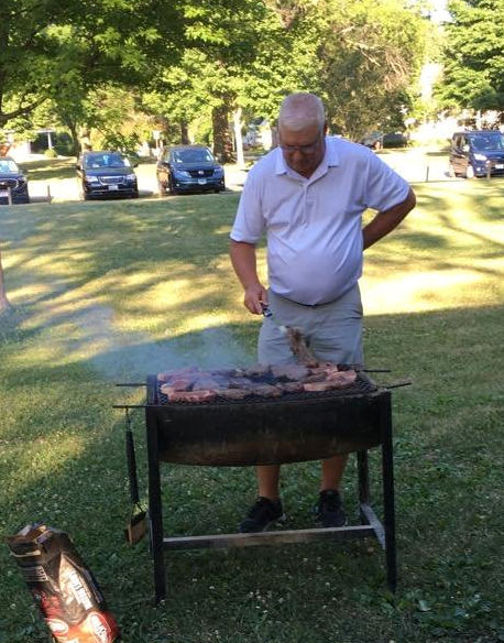 Dale is the Chef for the picnic,.'