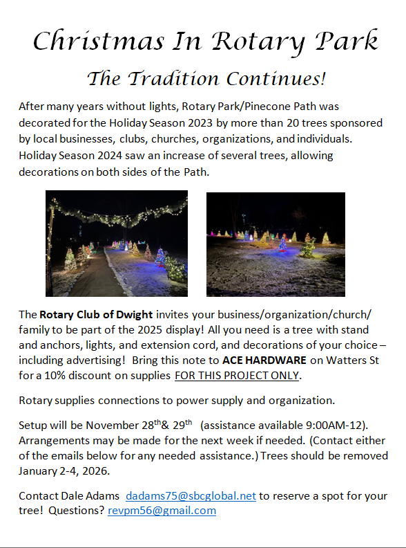 Poster for the Christmas Tree Project 2025